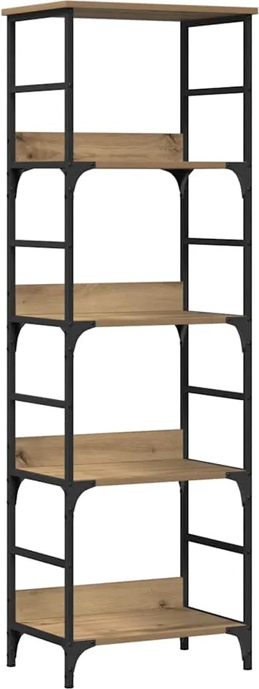 vidaXL Bibliotecă, stejar artizanal, 50x33x153 cm, lemn prelucrat