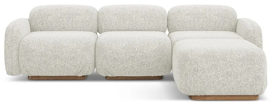 Colțar modular crem (cu colț variabil) Ailani – Makamii