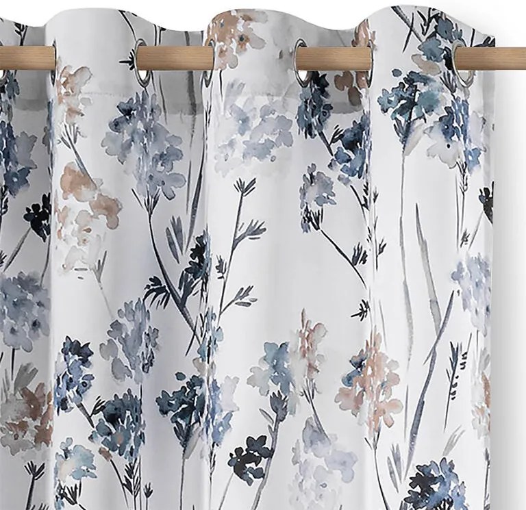 Draperie groasă SOLKONE albă 135 x 250 cm 1 buc