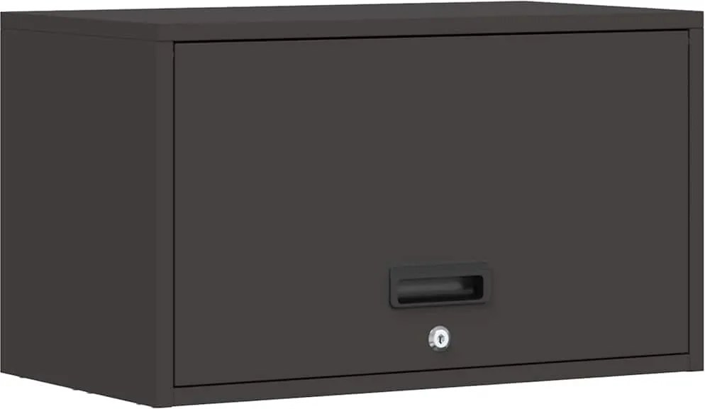 vidaXL Dulap de perete pentru garaj Negru 60 x 33 x 35 cm