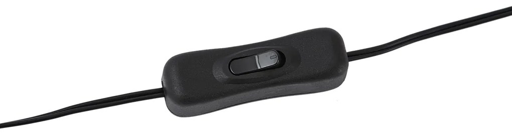 Lampă de masă de design neagră cu LED inclus, cu dimmer - Ying