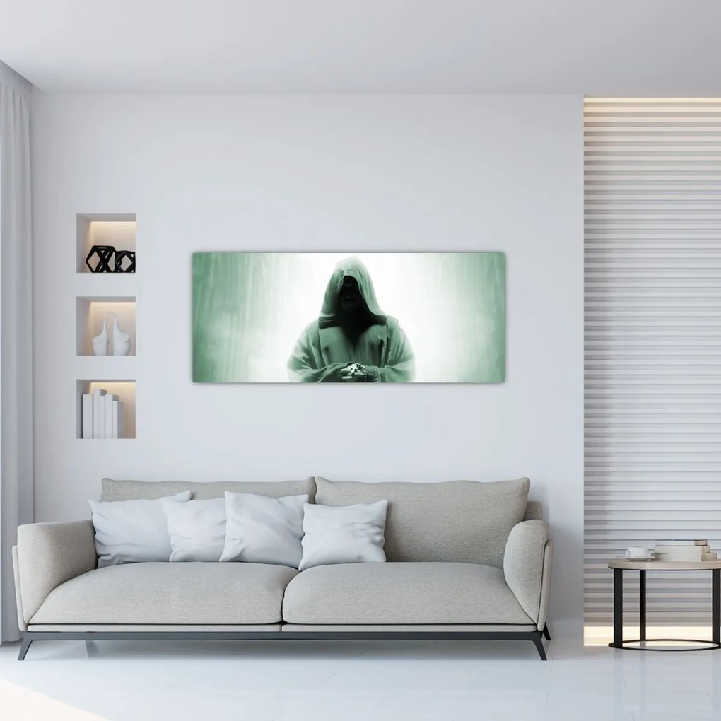 Tablou - Călugăr în întuneric (120x50 cm)