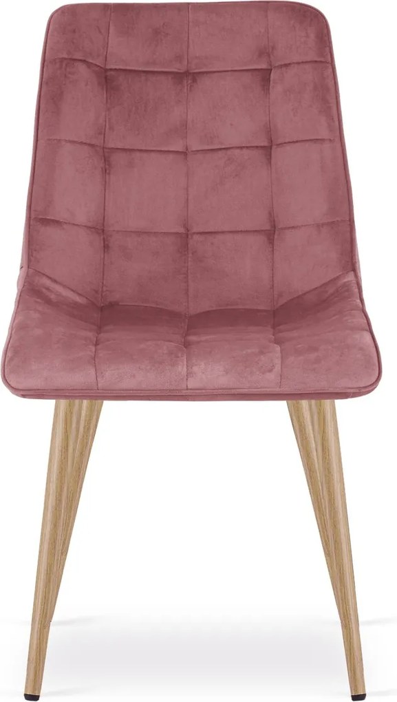 Scaun de masa SPLIT VELVET, roz