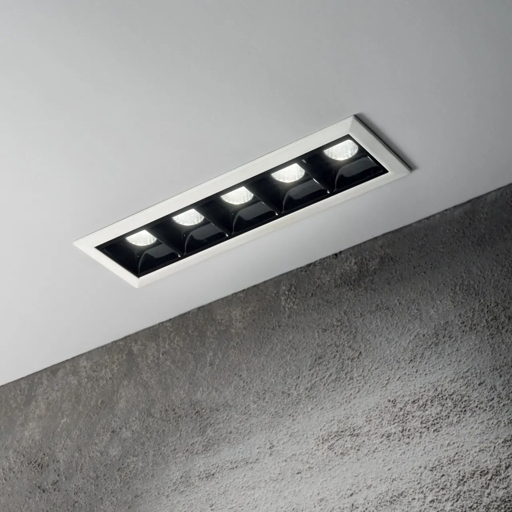Corp incastrabil cu 5 spoturi LED LIKA FI TRIM 12W 3000K