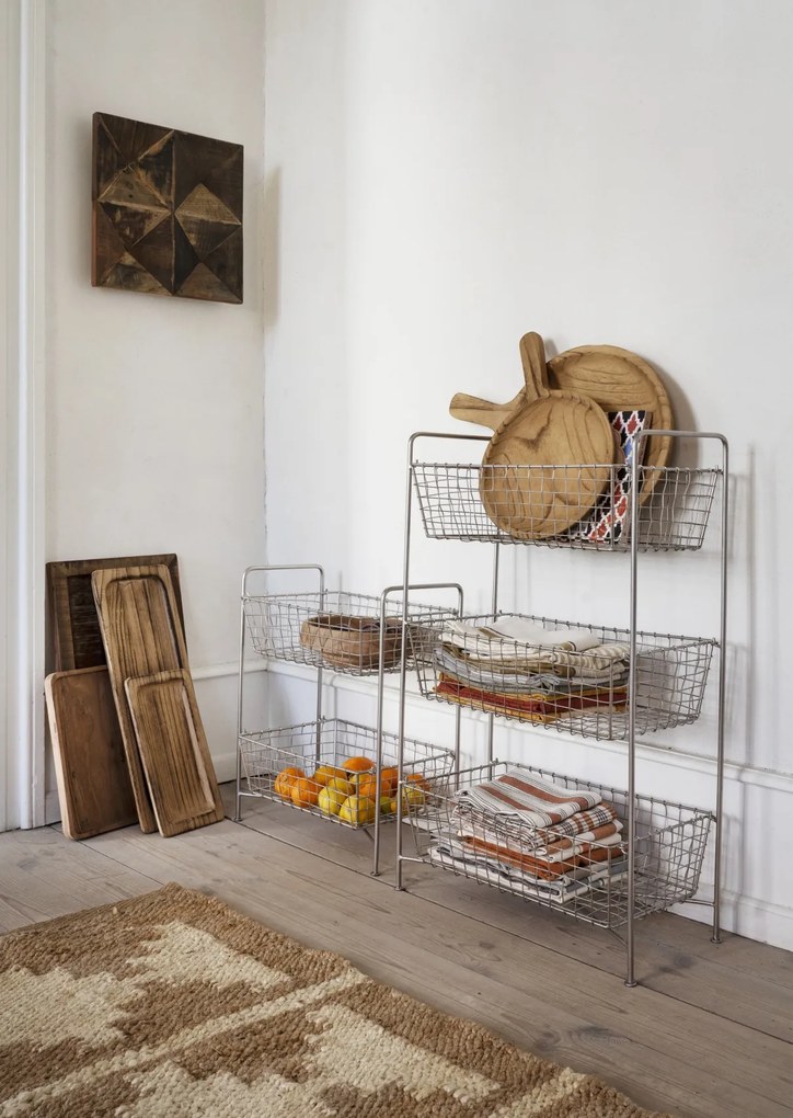 Covor din iută țesut manual cu model geometric, 120×180 cm, „Jute Rug"