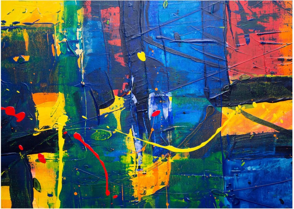 Tablou pe sticlă - Abstract (70x50 cm)