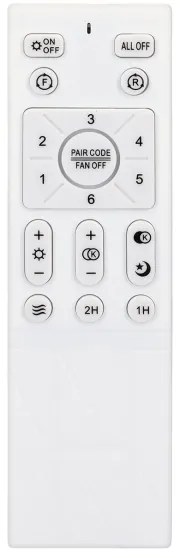 Brilagi-LED Ventilator plafonier reglabil LED/30W/230V 3000-6500K negru/maro+DO