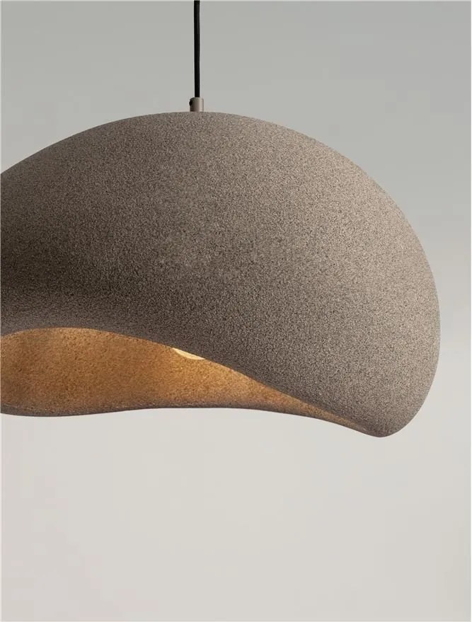 Lustra suspendata design modern, Stone Brown, AERE, L 50cm