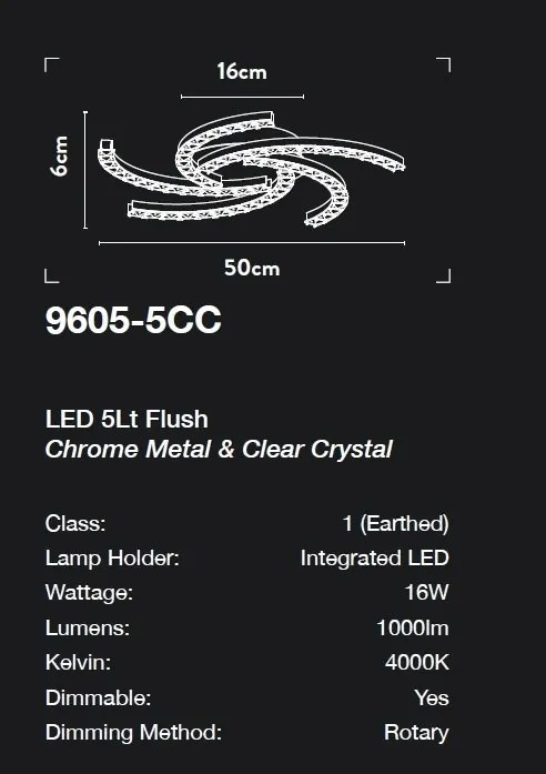 Plafoniera LED design modern Belle D-50cm