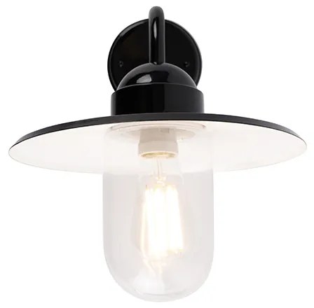 Lampa de perete exterioară modernă neagră IP44 - Kansas