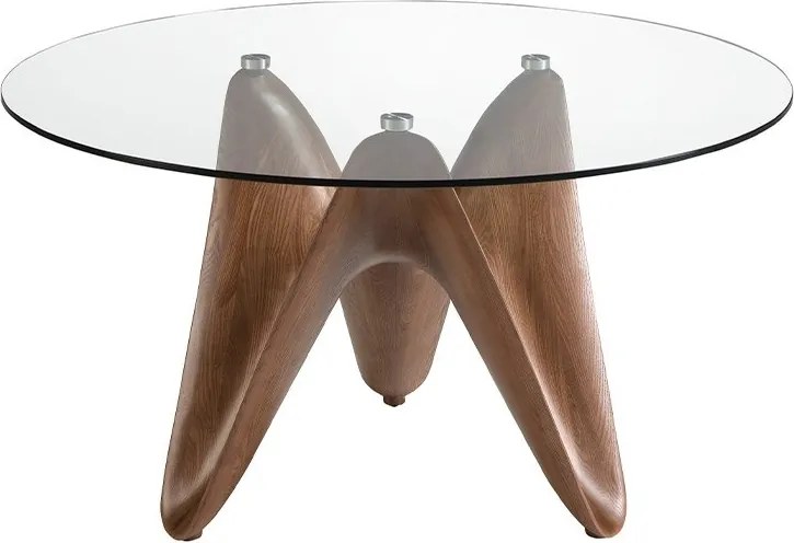 Masa dining design modern Walnut Round 150cm