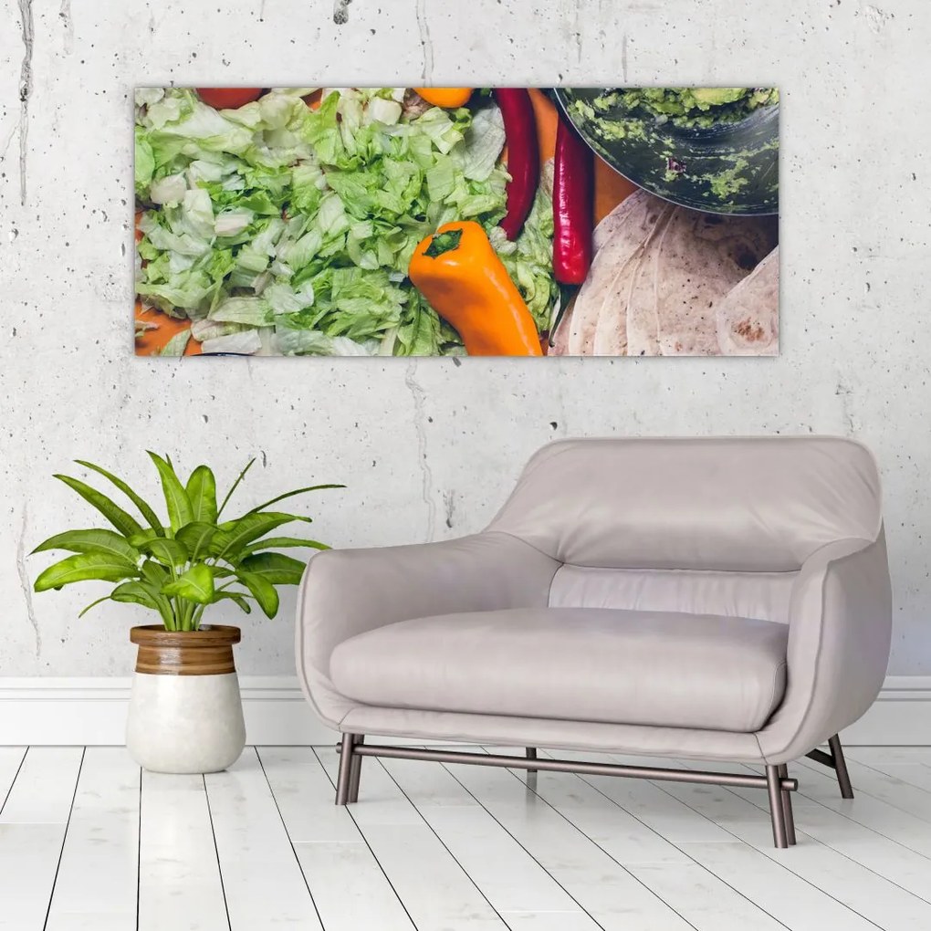 Tablou cu legume (120x50 cm)