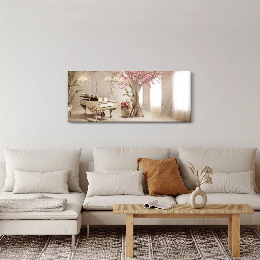 Tablou - Interior de vis cu pian (120x50 cm)