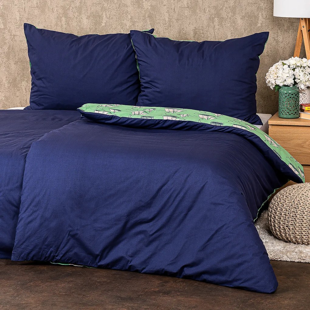 Lenjerie de pat din bumbac 4Home Sail, 160 x 200 cm, 70 x 80 cm