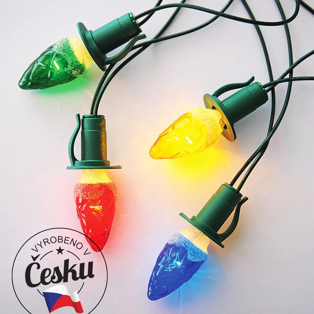 Instalaţie luminoasă Con, color, 12 becuri