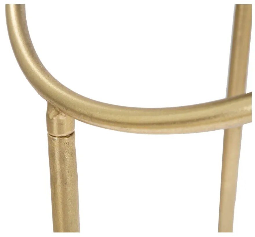 Măsuță auxiliară rotundă cu blat din sticlă ø 40 cm Ring – Mauro Ferretti