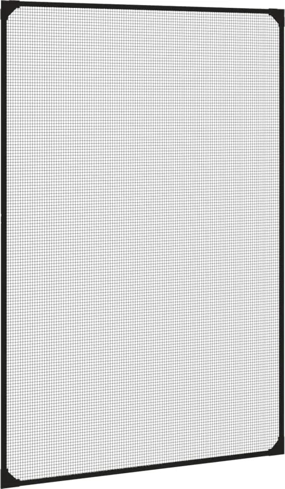 vidaXL Plasă insecte magnetică pentru ferestre, antracit, 80x120 cm