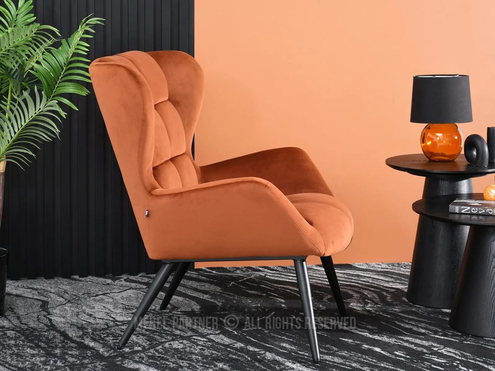 Fotoliu Kikino (cupru + negru). Promo -21%. 1110125