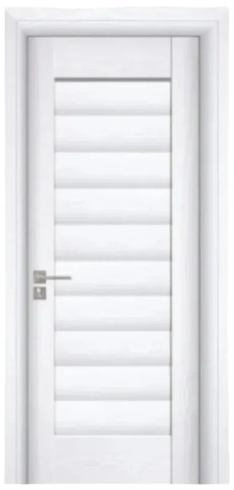 Usa Interior din MDF Novo Doors ND01 LUX PREMIUM, Cadru din Lemn Masiv, KIT COMPLET, Toc Reglabil de 10 CM INCLUS, Plinta pe Ambele Parti (Culoare: