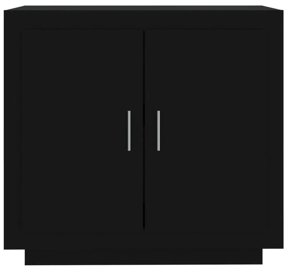 Servanta, negru, 80x40x75 cm, lemn compozit 1, Negru