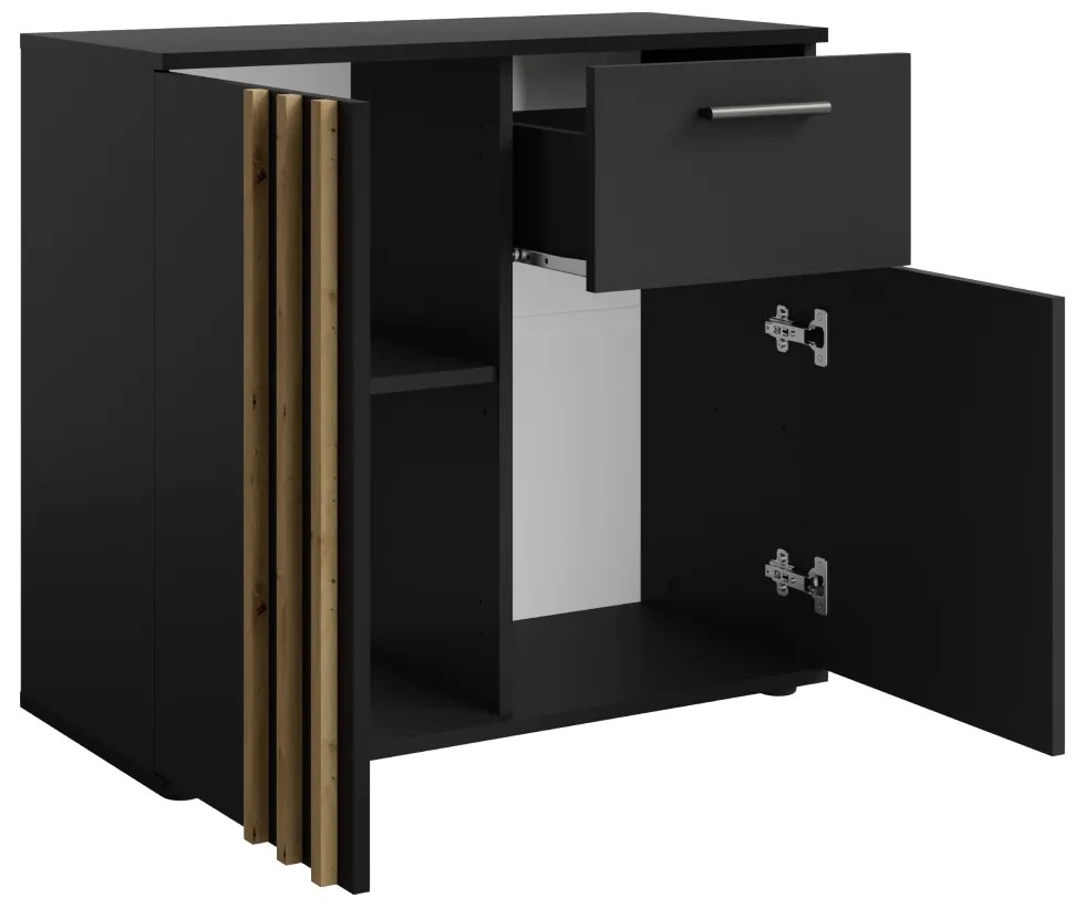 Dulap TOLIS 2D1S, negru