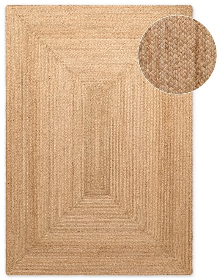 Covor în culoare naturală reversibil/țesut manual din iută 160x230 cm Juno – Hanse Home