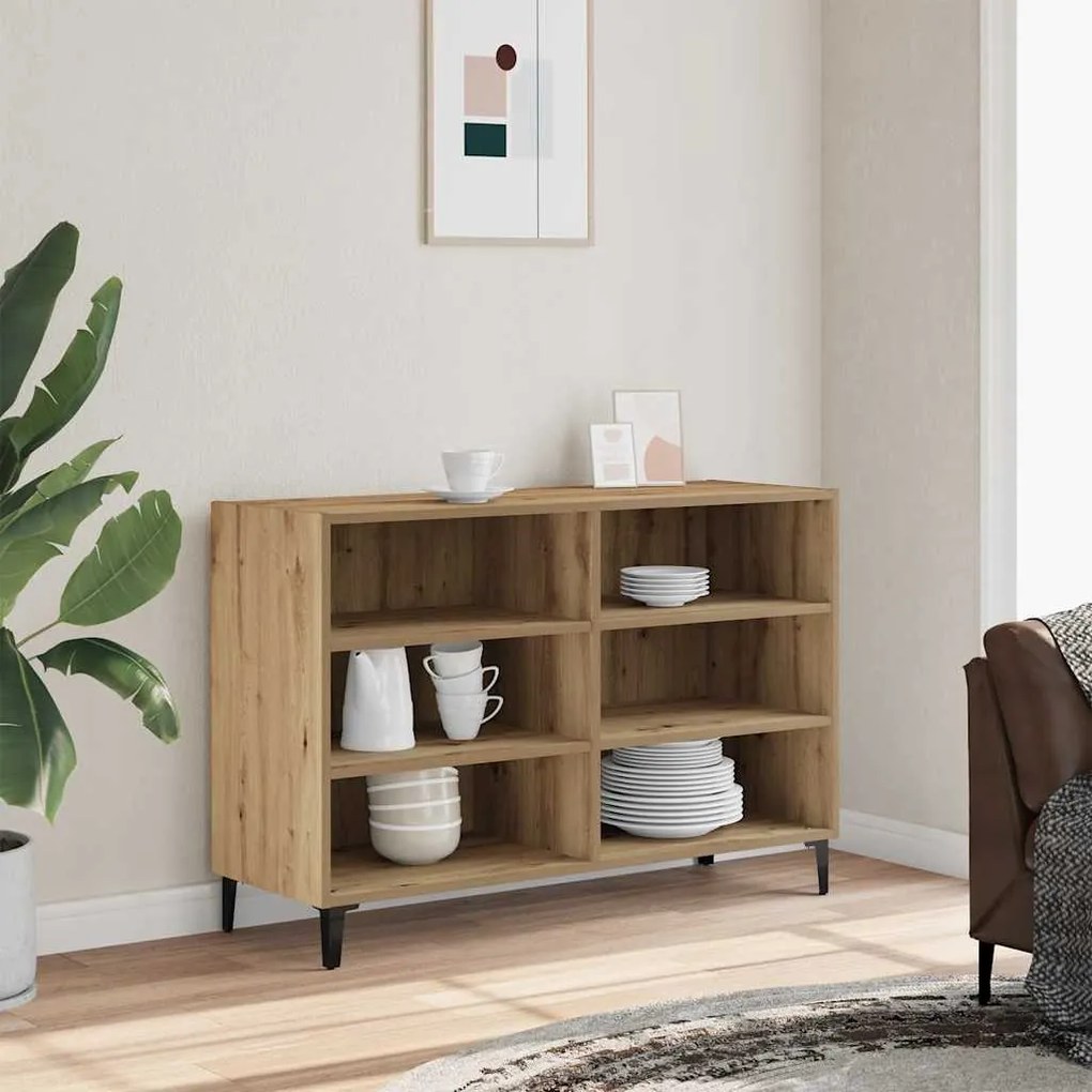 vidaXL Servantă, stejar artizanal, 103,5x35x70 cm, lemn prelucrat