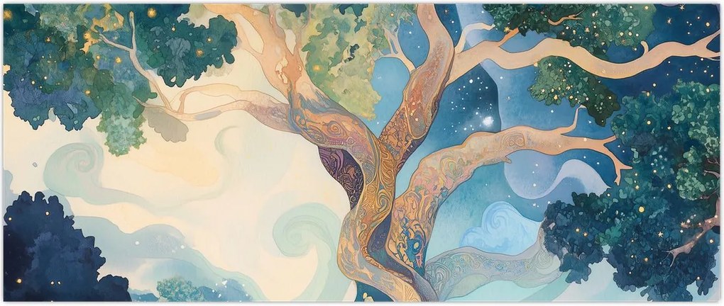 Tablou – Arbore cosmic (120x50 cm)