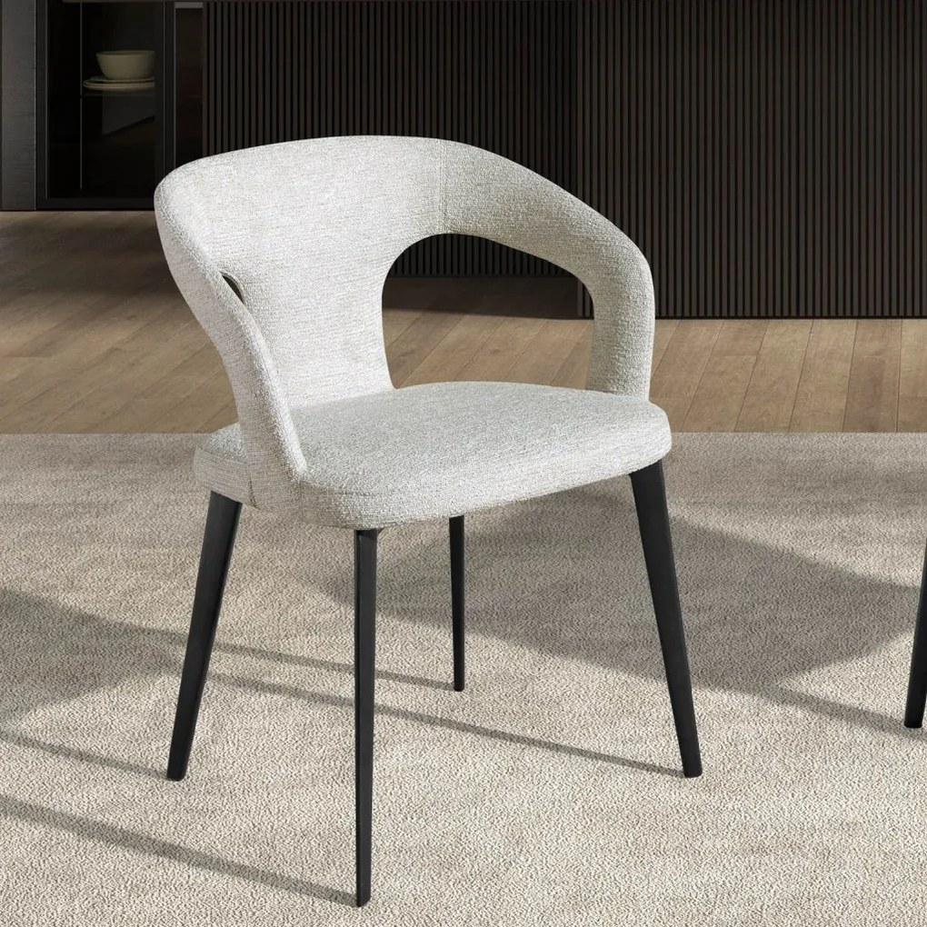 Scaun modern design italian, Tesatura Off-White