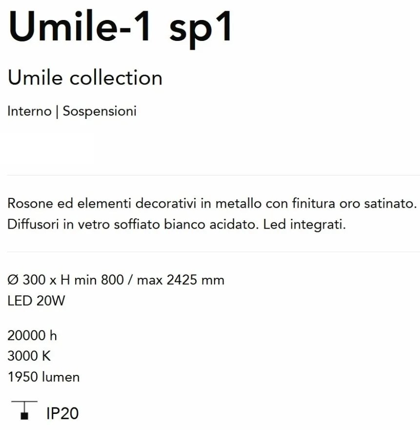 Lustra/Pendul LED decorativ Umile-1 sp1