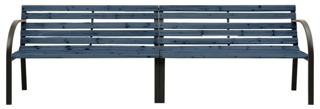 317124 vidaXL Bancă dublă de grădină, gri, 241 cm, lemn de brad chinezesc