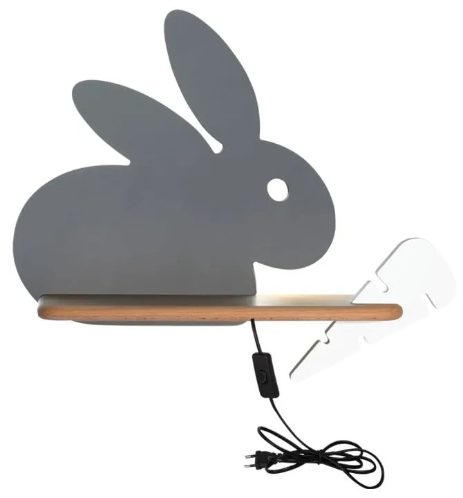 Corp de iluminat pentru copii gri Rabbit – Candellux Lighting