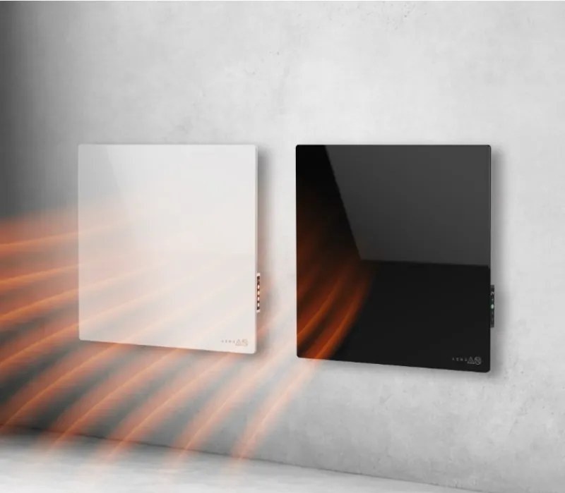 Convector electric de perete AENO AGH0011S, 500W, 12 m², LED, Wi-Fi, Senzori de inclinare si cadere, IP24, Alb