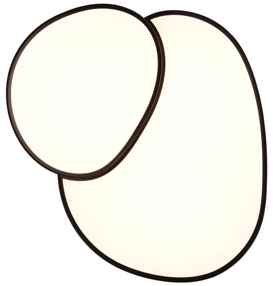 Plafonieră neagră LED 63.5x77 cm Rise – Trio