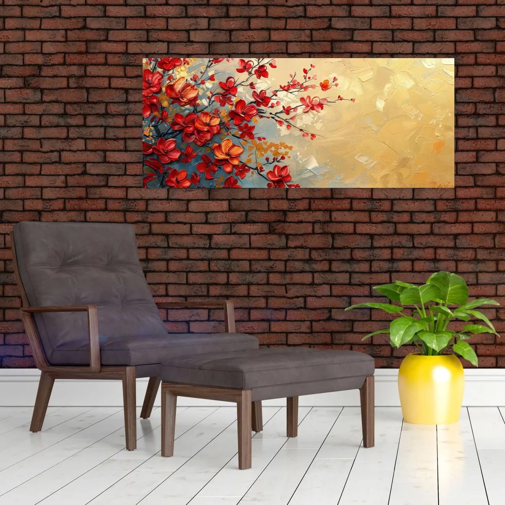 Tablou - Copac înflorit (120x50 cm)