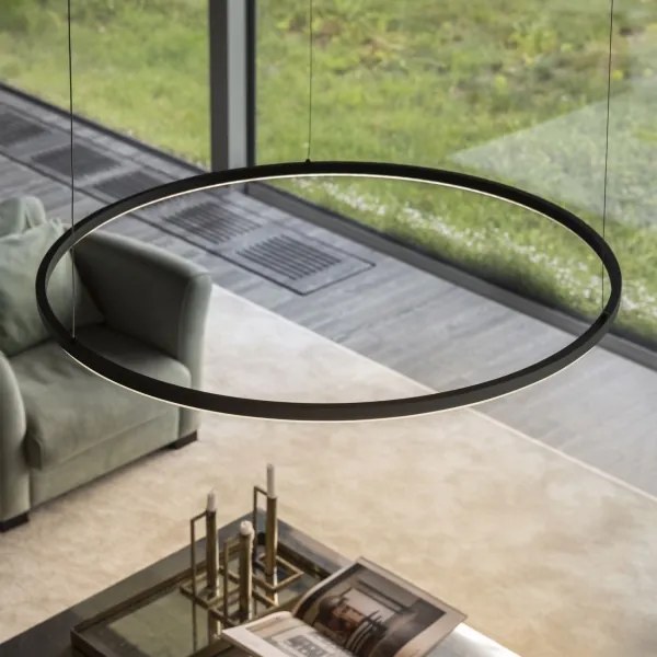 Lustră LED dimabilă pe cablu Ideal Lux ORACLE S LED/28W/230V 4000K d. 50 cm negru