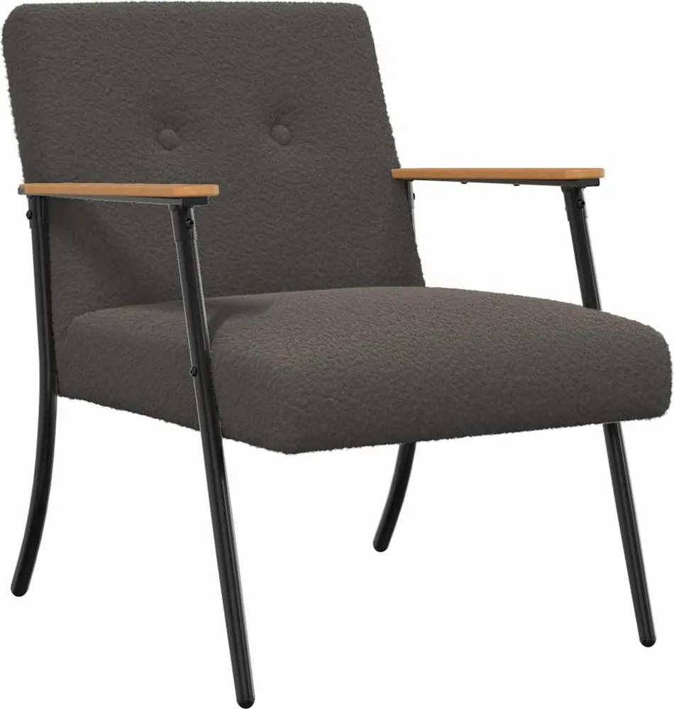 vidaXL fotoliu Gri închis 59 x 75 x 78 cm