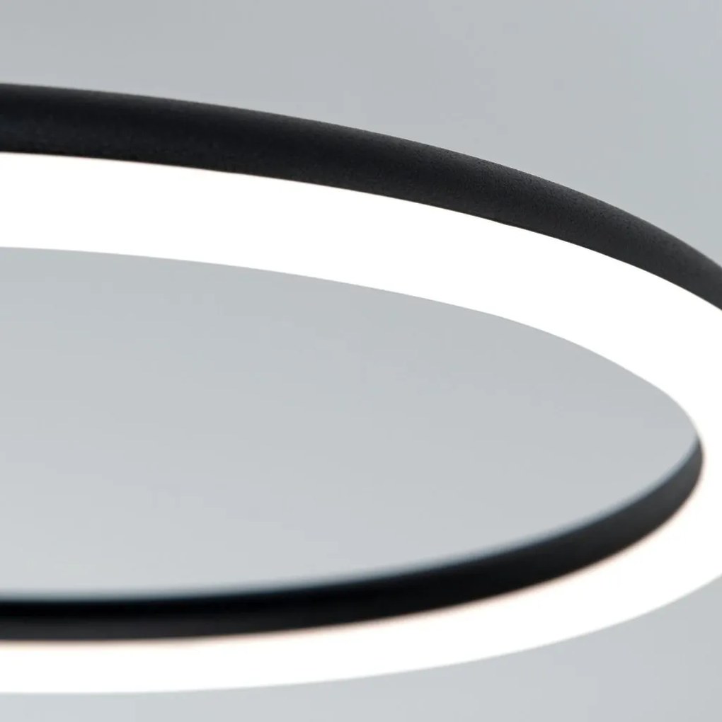 Lustra LED aplicata stil minimalist CHARLOTTE negru/auriu