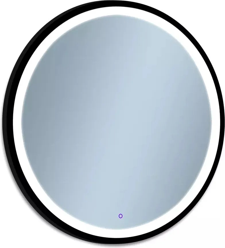 Oglinda cu iluminare Rund Led II 70 cm negru
