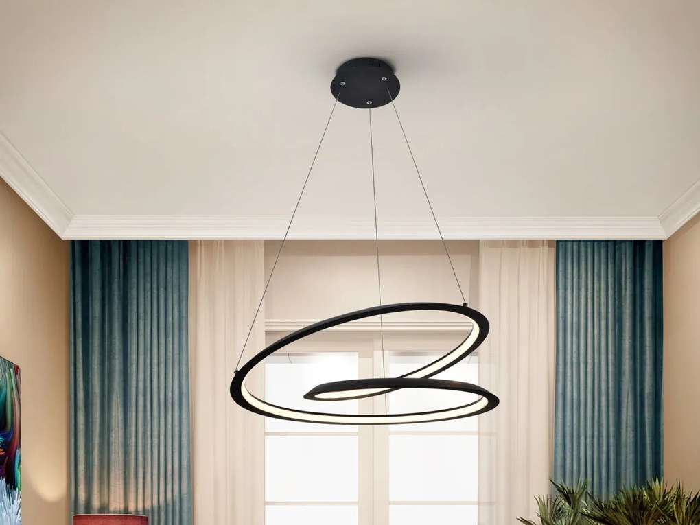 Lustra LED design ultra-modern Looping 60cm