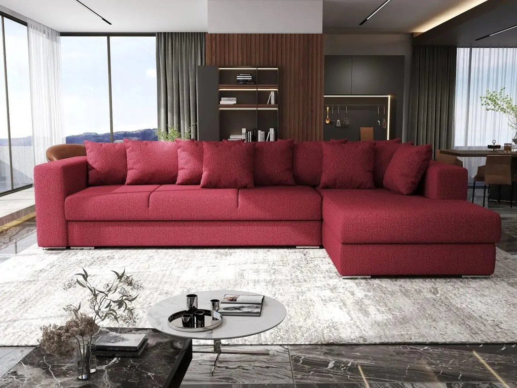 Colțar extensibil dumonde cu ladă de depozitare si sezut confortabil din spuma high-density, Gloria Enjoy Winery II 320x183 cm