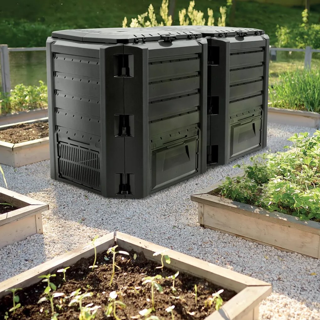 Compostor de grădină - Compogreen 800 l, negru Prosperplast