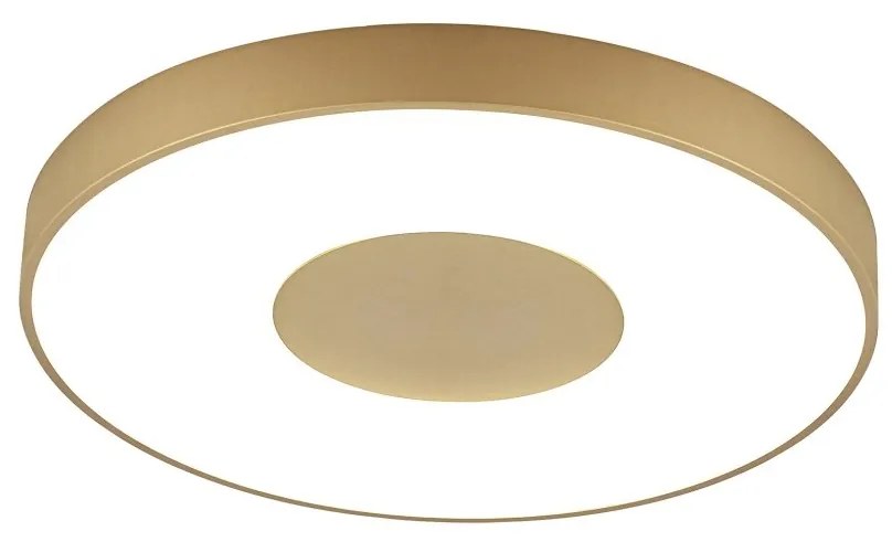 Plafoniera LED Smart dimabila cu telecomanda COIN 65cm aurie