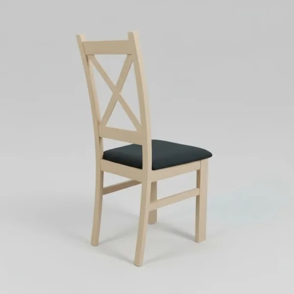 Scaun de sufragerie NATE stejar sonoma/negru