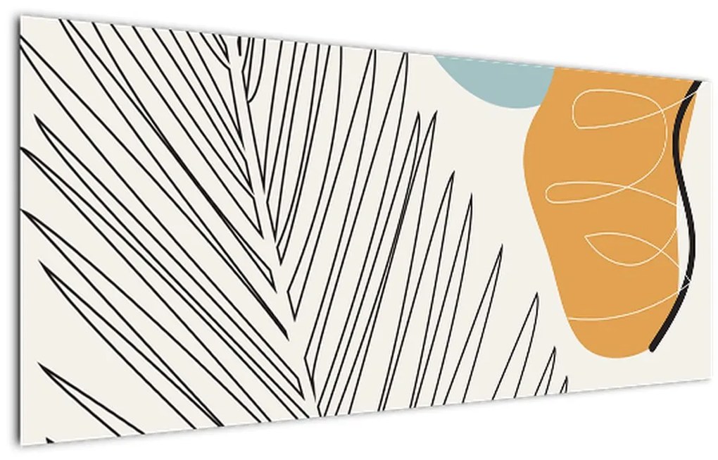 Tablou - Ilustrație de frunze (120x50 cm)