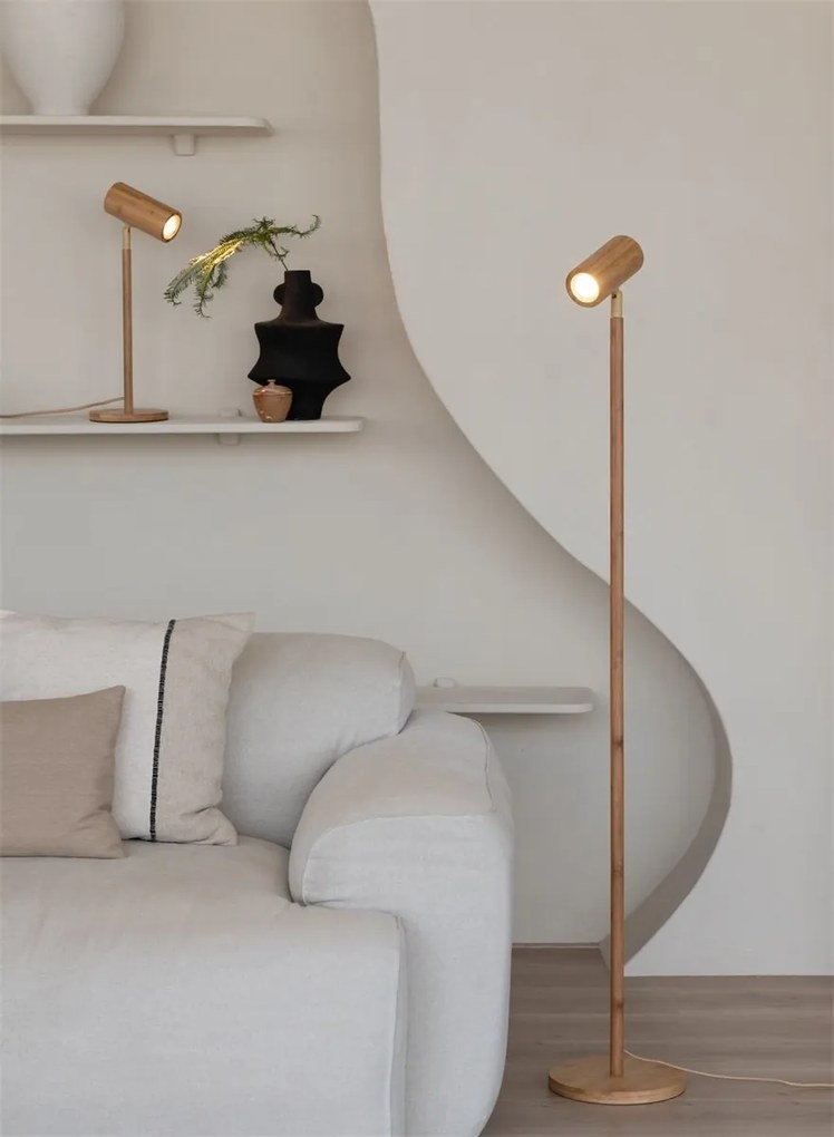 Lampa de podea Eco din Bambus Java GU10, natural