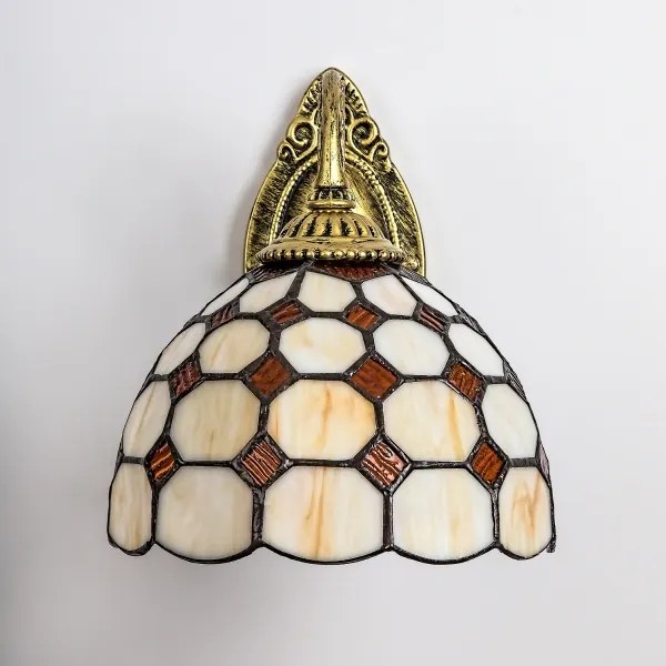 Brilagi - Aplică de perete Tiffany DORAN din vitralii, 1xE27/40W/230V