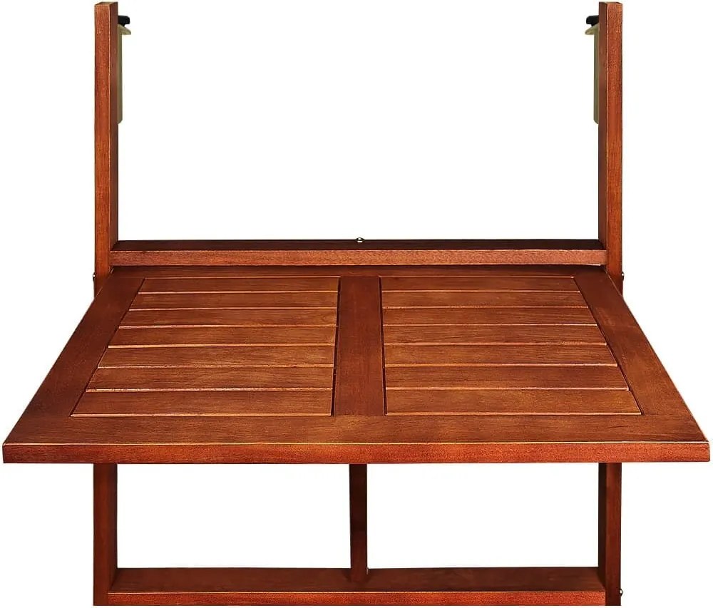 Masă de balcon pliabilă din lemn de acacia - 65 x 45 x 87 cm