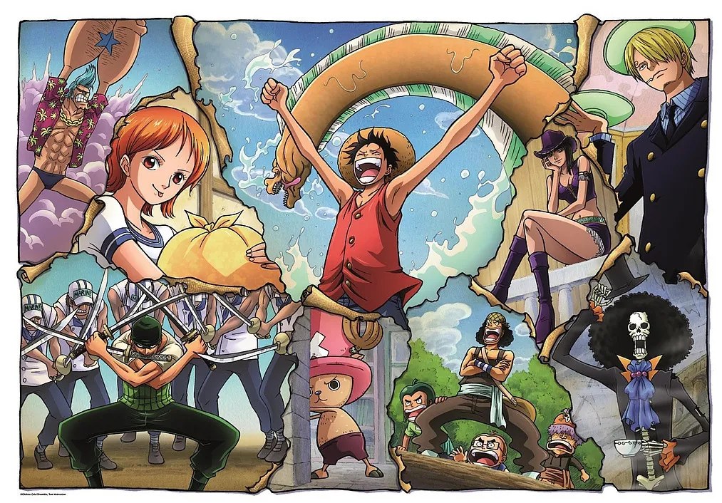 One Piece Ripped Puzzle Clementoni cu 500 piese
