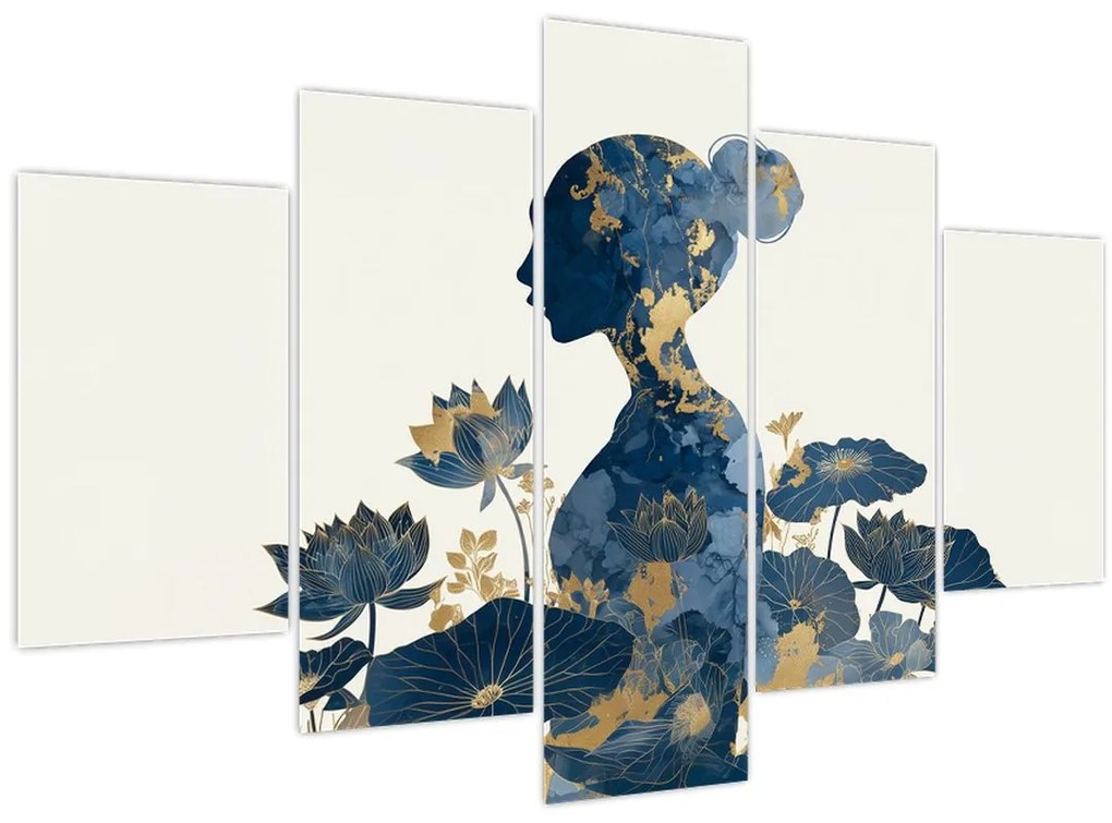 Tablou - Profil de femeie din marmură (150x105 cm)